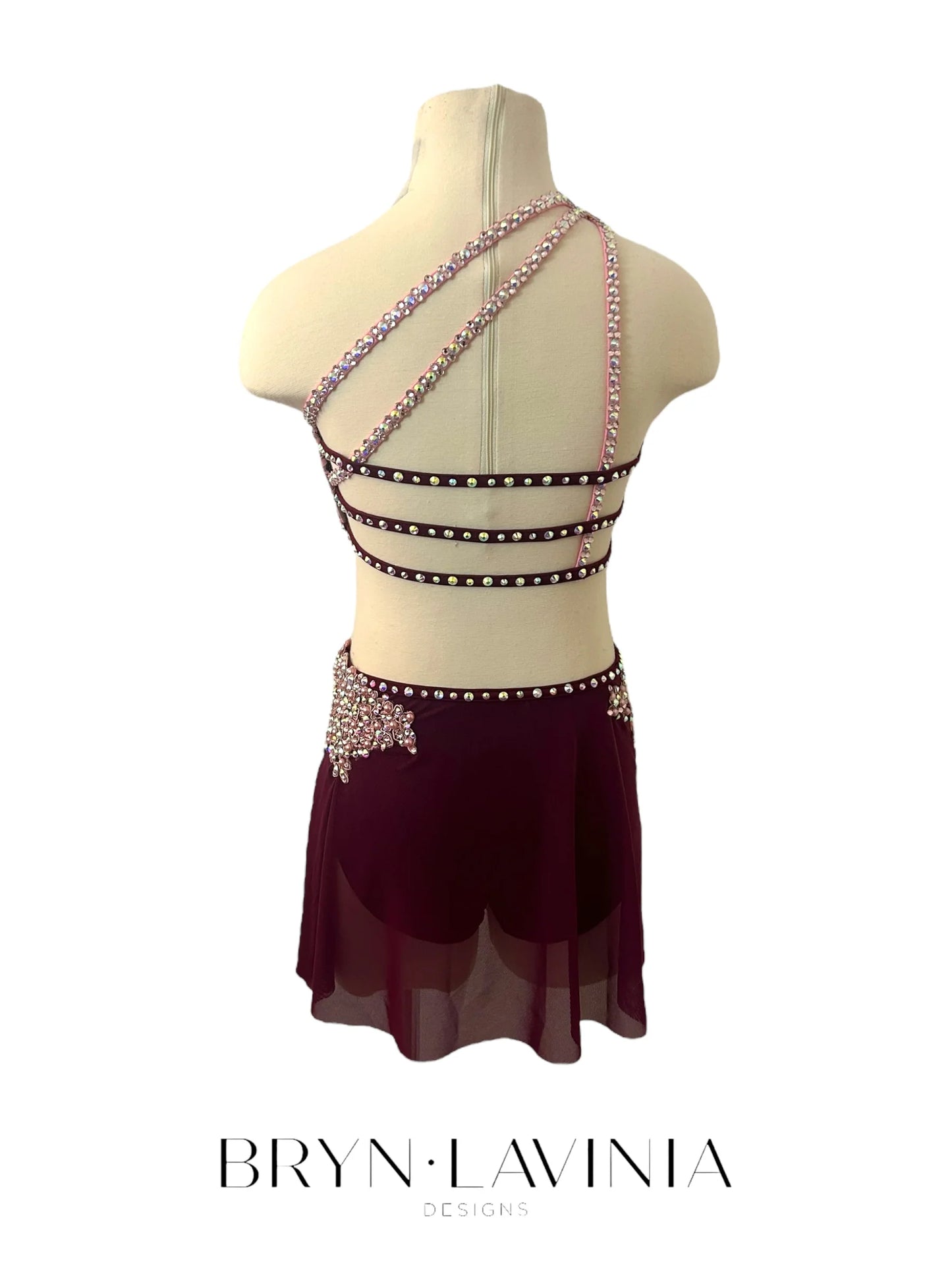 Burgundy and Light Pink Custom Bryn Lavinia Costume (CM)