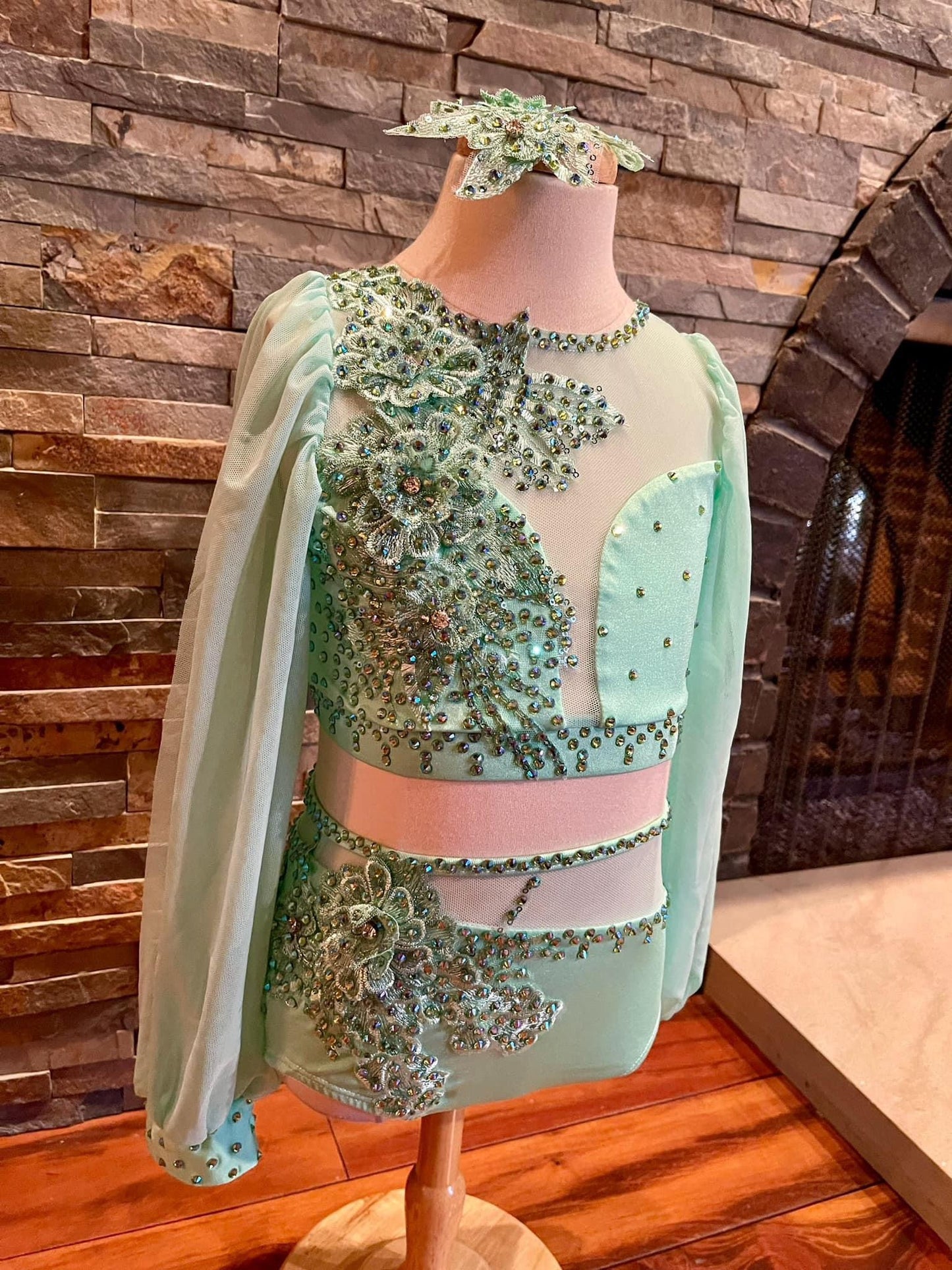 RENTAL: Mint Green Semi-Custom Costume (CS)