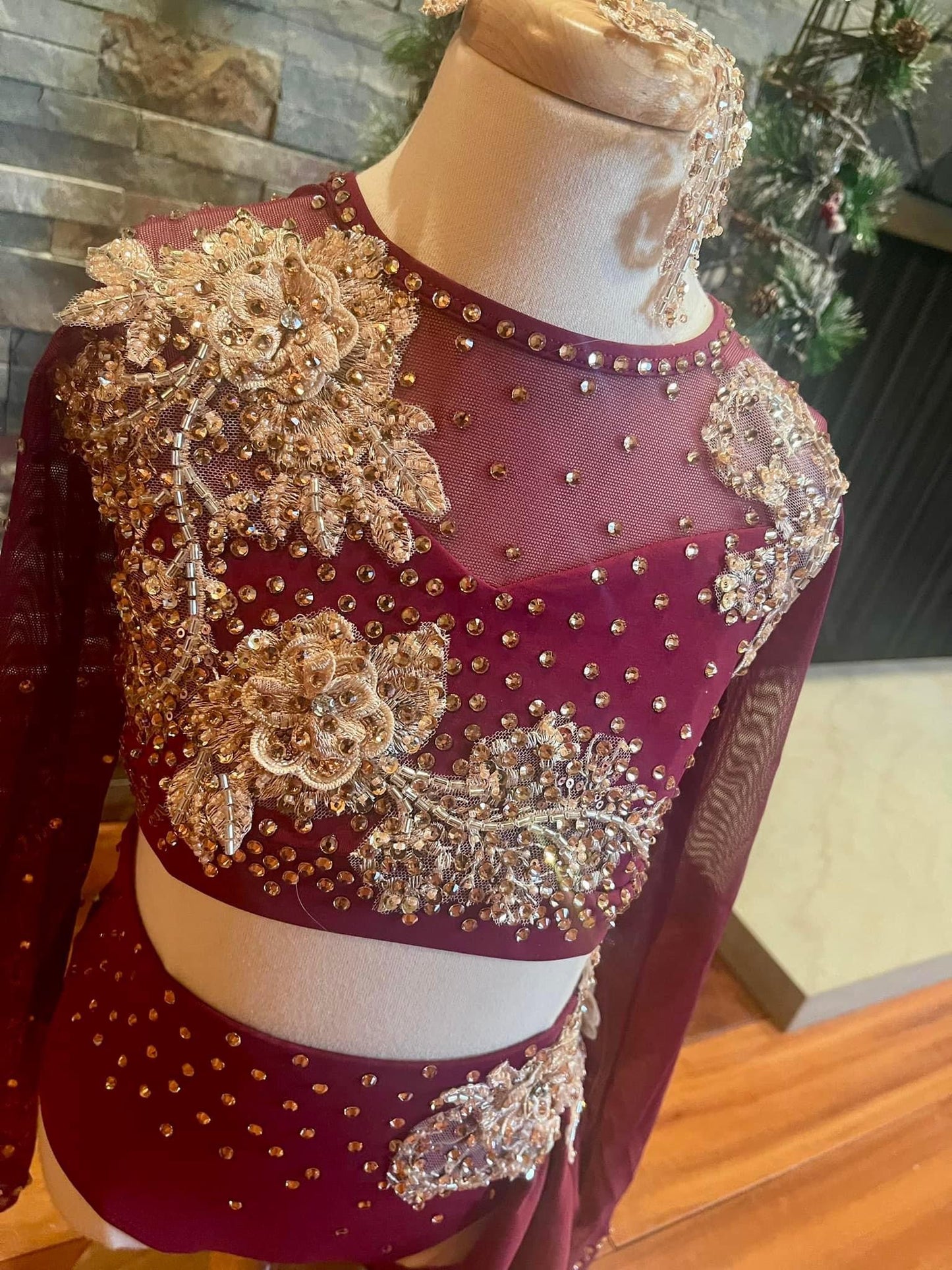 RENTAL: Burgundy Semi-Custom Costume (CL)