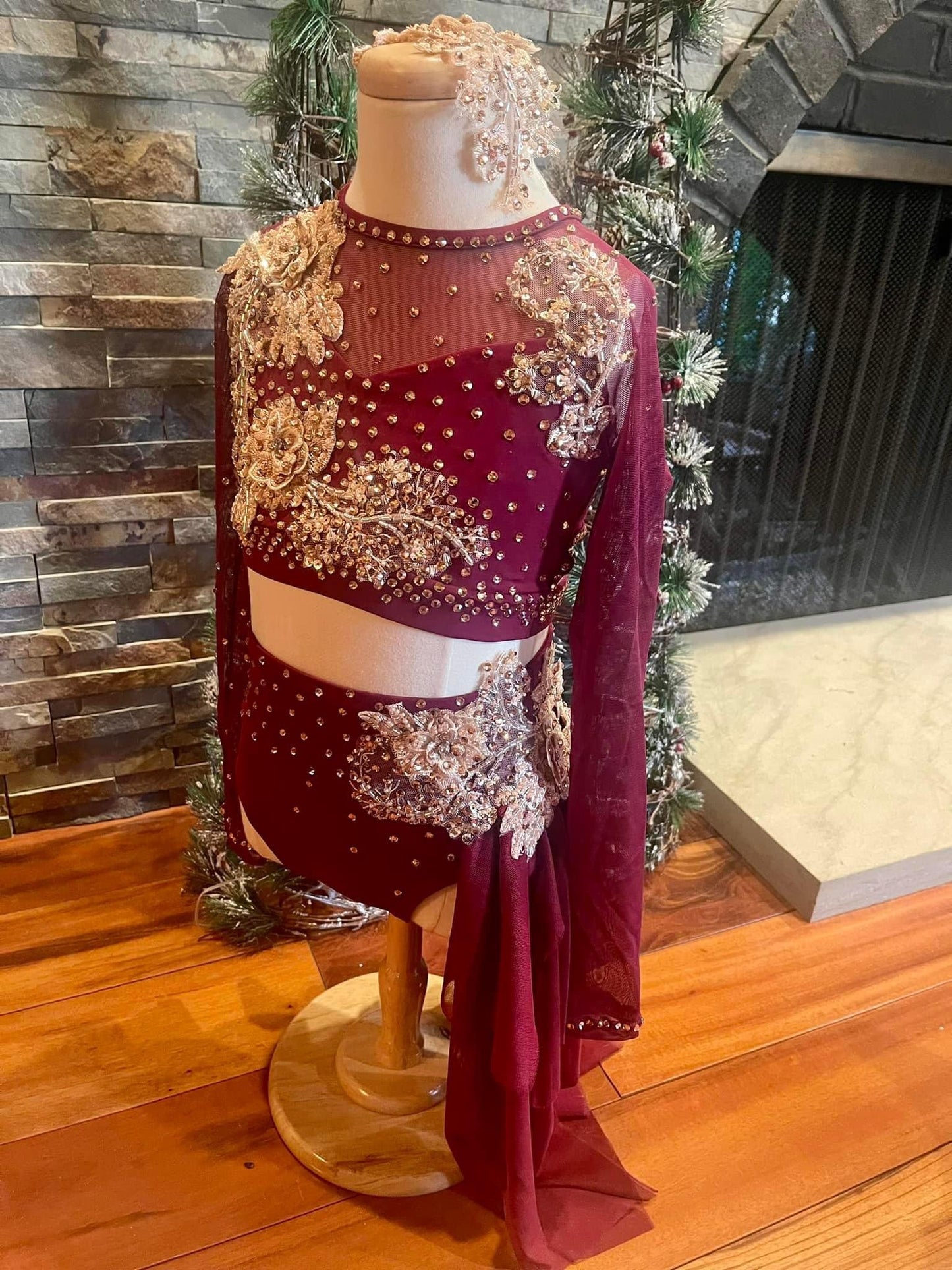 RENTAL: Burgundy Semi-Custom Costume (CL)