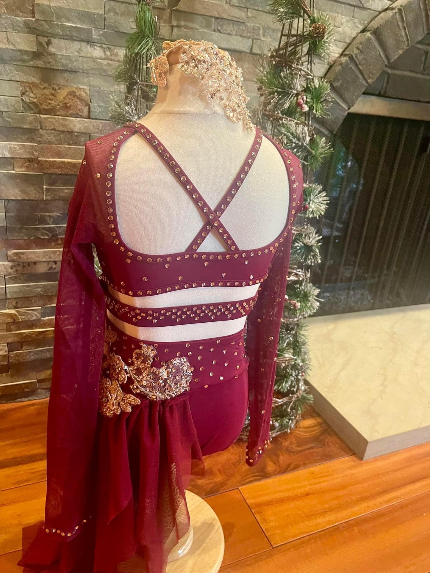 RENTAL: Burgundy Semi-Custom Costume (CL)